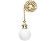 Westinghouse 77072 12 in. White Wooden Ball Decorative Pull Chain