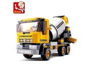 Sluban M38 B0550 Cement Mixer Truck Building Blocks Construction with 298 Bricks