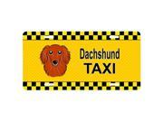 Carolines Treasures BB1338LP Longhair Red Dachshund Taxi License Plate