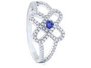 Doma Jewellery SSRZ6699 Sterling Silver Ring With Micro Set CZ Size 9