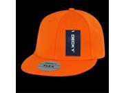 Decky 873 ORN Flat Bill One Size Flex Caps Orange