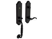 Baldwin 85350190RENT Right Handed Manchester Single Cylinder Handleset with Wave, Satin Black Baldwin 85350190RENT Right Handed Manchester Single Cylinder Handleset with Wave, Satin Black