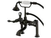 Kingston Brass AE103T5 Aqua Eden Vintage Deck Mount Clawfoot Tub Faucet, Oil Rubbed Bronze Kingston Brass AE103T5 Aqua Eden Vintage Deck Mount Clawfoot Tub Faucet, Oil Rubbed Bronze