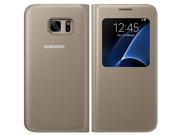 Samsung SA-EF-CG930PFEGWW S View Flip Cover for Galaxy S7 - Gold