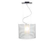 Access Lighting 55526-CH-ACLR Enzo One Light 16-in. Diameter Pendant, Chrome - Clear Acrylic Shade Access Lighting 55526-CH-ACLR Enzo One Light 16-in. Diameter Pendant, Chrome - Clear Acrylic Shade