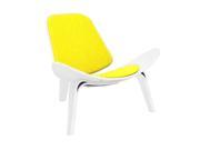 NyeKoncept 14500236 White Shell Chair, Vibrant Yellow NyeKoncept 14500236 White Shell Chair, Vibrant Yellow