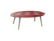 NyeKoncept 12032032 Walnut & Brass Ondine Flare Coffee Table - Aztec Heat NyeKoncept 12032032 Walnut & Brass Ondine Flare Coffee Table - Aztec Heat
