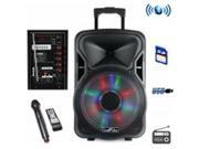 Befree Sound Bfs-4400-rb 12 Inch Bluetooth Rechargeable Party Speaker