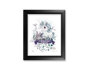 Trend Setters MP08100455CLA Harry Potter, Forbidden Forest Watercolor - Mightyprint Wall Art Classic Frame
