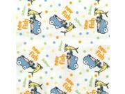 Trend-Lab 30611 Crib Sheet - Dr. Seuss One Fish Two Fish Flannel