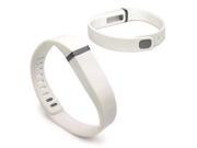 Tuff Luv I2-73 Adjustable Strap & Wristband & Clasp for Fitbit Flex, White - Large