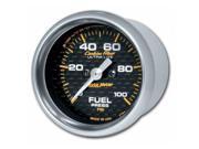 Auto Meter 4763 Carbon Fiber Electric Fuel Pressure Gauge - 2.06 in. - 0-100 PSI Auto Meter 4763 Carbon Fiber Electric Fuel Pressure Gauge - 2.06 in. - 0-100 PSI