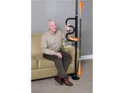 Stander Security Pole Curve Grab Bar Black