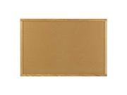 Ghent Natural Cork Bulletin Board with Wood Frame 4 H x 5 W
