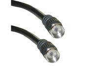 Cable Wholesale F Pin RG59 Coaxial Cable Black 50 ft