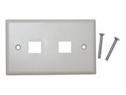 Cable Wholesale Wall Plate 2 Hole for keystone Jack Beige