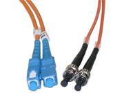 Cable Wholesale SC ST Multimode Duplex Fiber Optic Cable 62.5 125 1 Meter 3.3ft