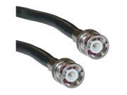 Cable Wholesale BNC BNC Black RG6 UL Cable 50 ft