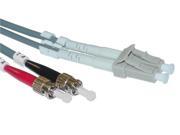 Cable Wholesale LC ST Multimode Duplex Fiber Optic Cable 50 125 1 Meter 3.3ft