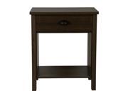 Venture Horizon Nouvelle Nightstand Table With 1 Storage Drawer And Shelf Walnut