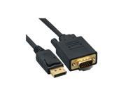 DisplayPort to VGA Video cable DisplayPort Male to VGA Male 3 foot