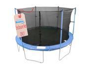 Upper Bounce 6 Pole Kids Trampoline Enclosure Set with set of 3 or 6 W Shaped Legs Fits 8 Feet Trampoline Frames Trampoline Not Included