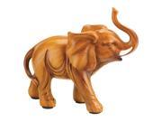 Home Decor Lucky Elephant Bull Figure Wood Look Household Design Collectible Statue Figurine