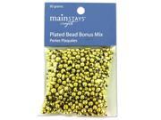 Bulk Buys Jewelry Beading Craft Gold Colored Plastic Beads 30 Grams 30 Pack