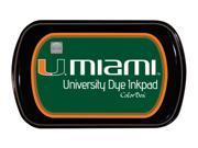 Clearsnap School College University of Miami Colorbox Dye Inkpad Green
