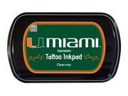School College University of Miami Clearsnap Tattoo Inkpad Green