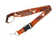 Texas Longhorns Clip Lanyard Keychain ID Holder Orange