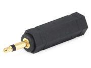 Monoprice 3.5mm Mono Plug To 6.35mm 1 4 Inch Stereo Jack Adaptor Gold Plated