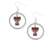 Aminco Texas Tec Raiders Hoop Logo Earring Set