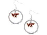 Virginia Tech Hokies Hoop Logo Earring Set Ncaa Charm