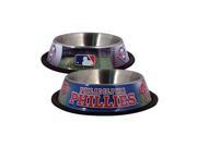 Philadelphia Phillies Stainless Dog Bowl