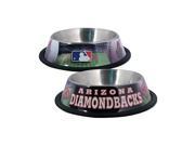 Arizona Diamondbacks Stainless Dog Bowl