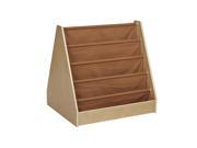 Ecr4kids Study Room Furniture 2 Sided Book Storage Fabric Shelves