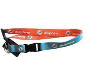 Miami Dolphins NFL Reversible Lanyard Keychain Id Ticket Holder