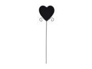 Cheungs Home Decorative Accent Heart Shaped Metal Chalkboard Garden Stake