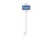 Cheungs Home Decorative Accent Rectangular Metal Garden Stake Inscribed with Garden