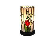 Amora Lighting Home Decorative AM089ACC Tiffany Style Dragonfly Mini Table Lamp 10 Tall