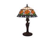 Amora Lighting AM037TL12 Tiffany Style Floral Design 19 Table Lamp