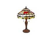 Amora Lighting AM059TL16 Tiffany Style Roses Table Lamp 24