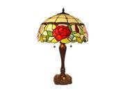 Amora Lighting Tiffany Style AM069TL16 Floral Table Lamp 24 Tall