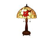 Amora Lighting Tiffany Style AM063TL14 Floral Table Lamp 22 Tall