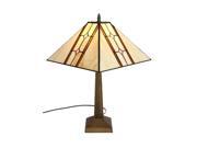 Amora Lighting AM1050TL13 Tiffany Style Mission Table Lamp