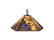 Amora Lighting AM053HL18 Tiffany Style Hanging Lamp 18