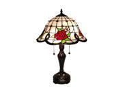 Amora Lighting AM045TL16 Tiffany Style Roses Table Lamp 24