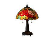 Amora Lighting AM031TL14 Tiffany Style 20 Floral Table Lamp