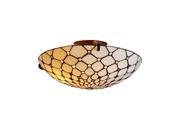 Amora Lighting AM030CL17 Tiffany Style Ceiling Fixture Lamp 17 Wide